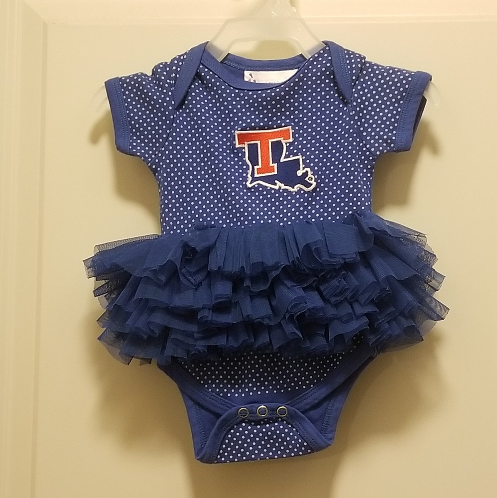 Lousiana Tech Boutique Baby Onesie